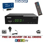 Edision Proton S2 Penerima TV Satelit Digital Full HD Gratis 12V-240V